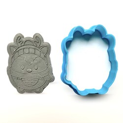 Paku Malzeme - 3D-Plastic cutter Chubby Reindeer 