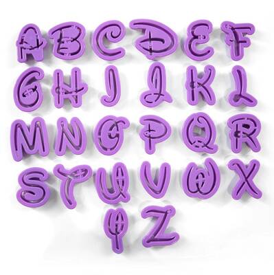 Alphabet cutters DISNEY Mickey; 4 cm