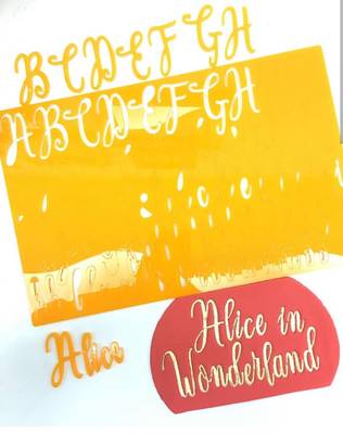 Calligraphy Stamp Alfabe ALICE