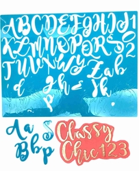 Paku Malzeme - Calligraphy Stamp Alphabet CLASSY