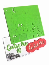 Paku Malzeme - Calligraphy Stamp Alfabe CUTIE PIE