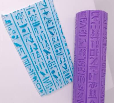 Desenli Plastik Merdane Ethnic Egypt; 10*3,0 cm