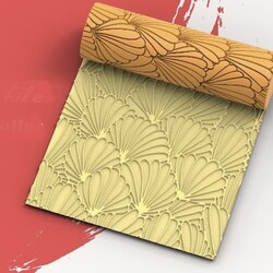 Paku Malzeme - Desenli Plastik Merdane Palm Spear; 8,0*2,6 cm