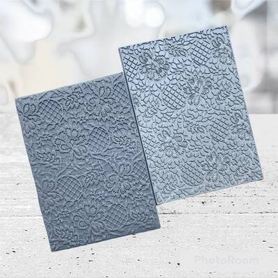 Dokulu kauçuk mat LACE; 10*7 cm