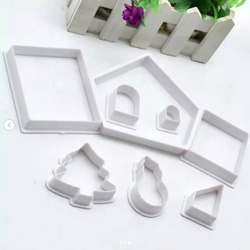 Others - Plastic cutter set Gingerbread House