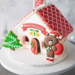 Diğer - Gingerbread House 3 boyutlu kurabiye ev kalıbı (1)
