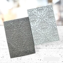 Paku Malzeme - Texture Rubber Sheet DAMASK; 10*7 cm