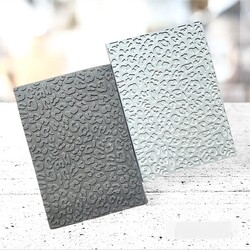 Paku Malzeme - Texture Rubber Sheet LEOPARD; 10*7 cm