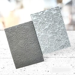 Paku Malzeme - Texture Rubber Sheet PEONY; 10*7 cm