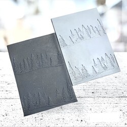 Paku Malzeme - Texture Rubber Sheet PINE SILHOUETTE