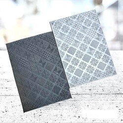 Paku Malzeme - Texture Rubber Sheet SNOWFLAKES MOSAIC