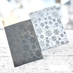 Paku Malzeme - Texture Rubber Sheet SNOWFLAKES