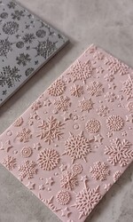 Paku Malzeme - Texture Rubber Sheet SNOWFLAKES (1)