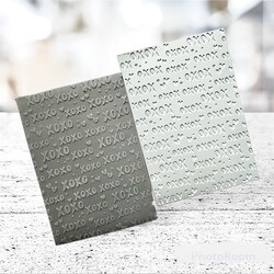 Paku Malzeme - Texture Rubber Sheet XOXO; 10*7 cm