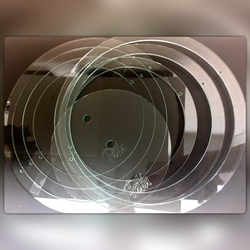 Paku Malzeme - Sharp Edges acrylic disc&graduated rings-4 pieces