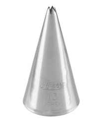 Ateco - Piping tip nozzle no:13 open star (2 mm openning) (1)