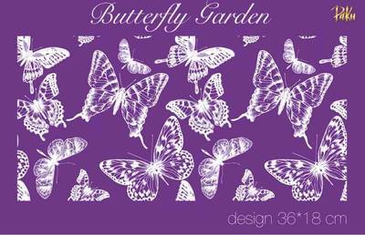 Mesh Stencil; Butterfly Garden