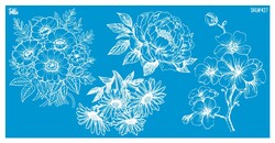 Paku Malzeme - Mesh Stencil Ceramic Cup Col. Spring Florals