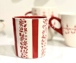 Mesh Stencil Ceramic Mug Col. Christmas Garland & Border; 30*10 cm - Thumbnail
