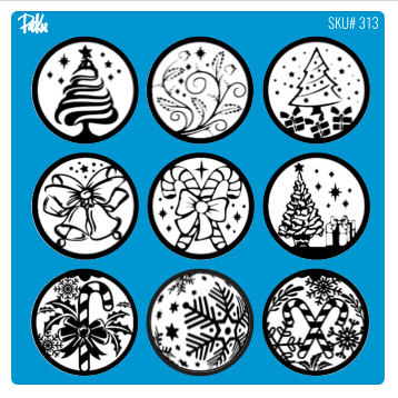 Mesh Stencil Cookie Clay Collection; Christmas Ornaments