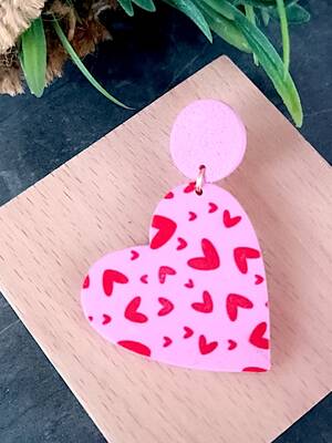 Mesh Stencil Cookie Clay Collection; Confetti Hearts