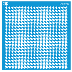 Paku Malzeme - Mesh Stencil Cookie Clay Collection; Houndstooth