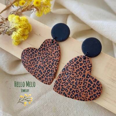Mesh Stencil Cookie Clay Collection; Mini Leopard 