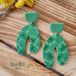 Mesh Stencil Cookie Clay Collection; Monstera - Thumbnail