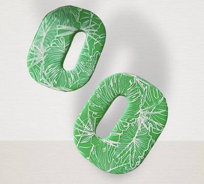 Mesh Stencil Cookie Clay Collection; Monstera Background