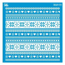 Mesh Stencil Cookie Clay Collection; Nordic Christmas-2 - Thumbnail