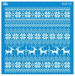 Mesh Stencil Cookie Clay Collection; Nordic Christmas - Thumbnail