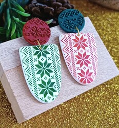 Mesh Stencil Cookie Clay Collection; Nordic Christmas - Thumbnail