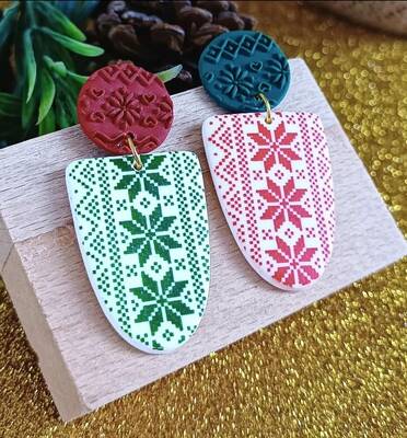Mesh Stencil Cookie Clay Collection; Nordic Christmas
