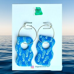Mesh Stencil Cookie Clay Collection; Sea Horse - Thumbnail