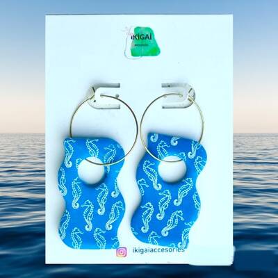 Mesh Stencil Cookie Clay Collection; Sea Horse