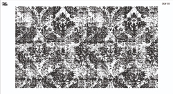 Paku Malzeme - Mesh Stencil Crystal Collection; Abstract Damask (33*19 cm)