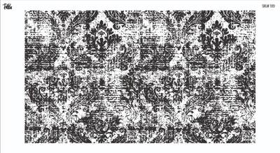 Mesh Stencil Crystal Collection; Abstract Damask (33*19 cm)