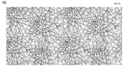 Paku Malzeme - Mesh Stencil Crystal Collection; Chrysanthemum (36*18 cm) (1)