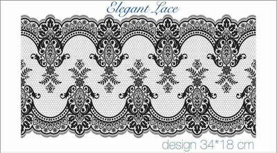 Mesh Stencil Crystal Collection; Elegant Lace