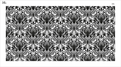 Paku Malzeme - Mesh Stencil Crystal Collection; Fancy Damask  (36*18 cm)