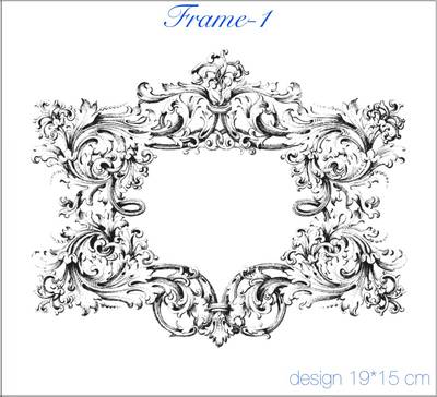 Mesh Stencil Crystal Collection; Frame-1