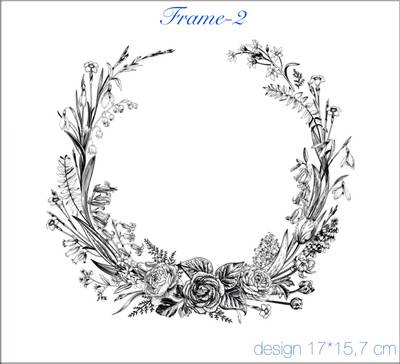 Mesh Stencil Crystal Collection; Frame-2