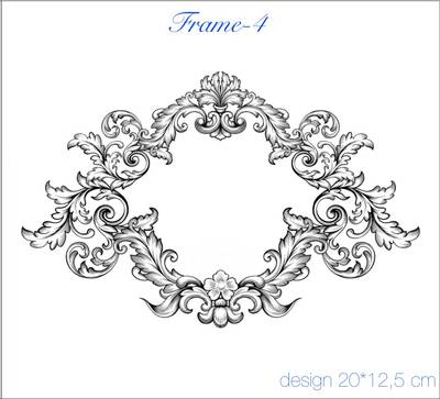 Mesh Stencil Crystal Collection; Frame-4