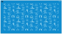 Paku Malzeme - Mesh Stencil Crystal Collection; Halloween Background (36*18 cm)