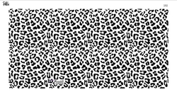 Paku Malzeme - Mesh Stencil Crystal Collection; Leopard  (36*18 cm)