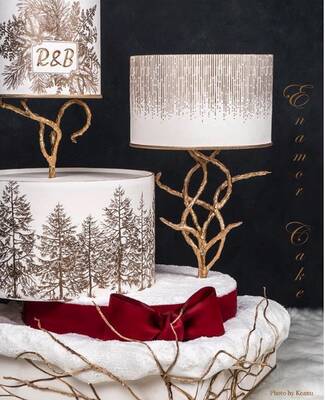 Mesh Stencil Crystal Collection; Pine Forest