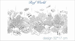Paku Malzeme - Mesh Stencil Crystal Collection; Reef World