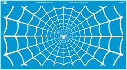 Paku Malzeme - Mesh Stencil Crystal Collection; Spider Web (38*19cm)