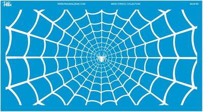 Mesh Stencil Crystal Collection; Spider Web (38*19cm)