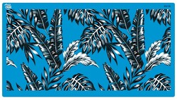 Paku Malzeme - Mesh Stencil Crystal Coll.; Tropical Leaves (38*19 cm)